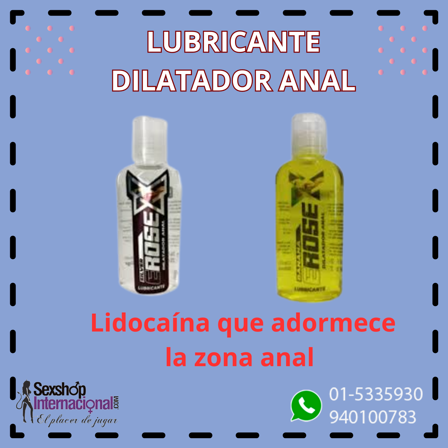 Lubricante dilatador anal Erose